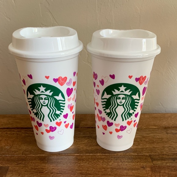 2 Starbucks 2022 Valentines Day
Color Changing Reusable Cups